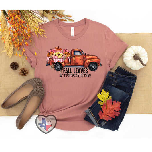 Fall Leaves and Pumpkins Please DTF