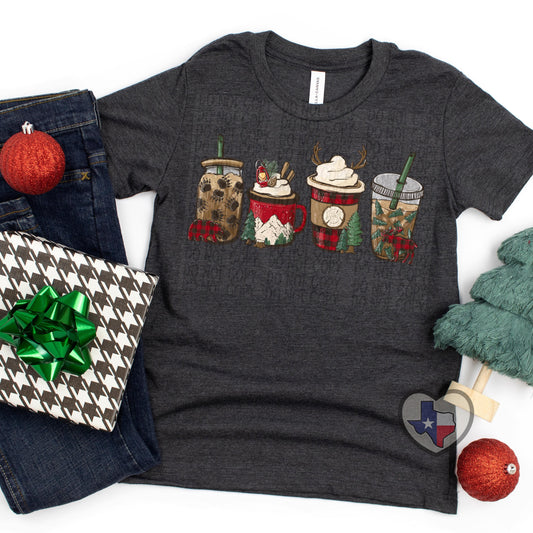 Buffalo Plaid Coffees DTF