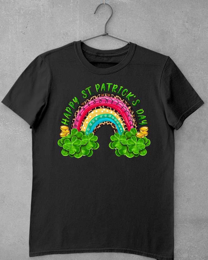 Happy St. Patrick's Day Rainbow DTF