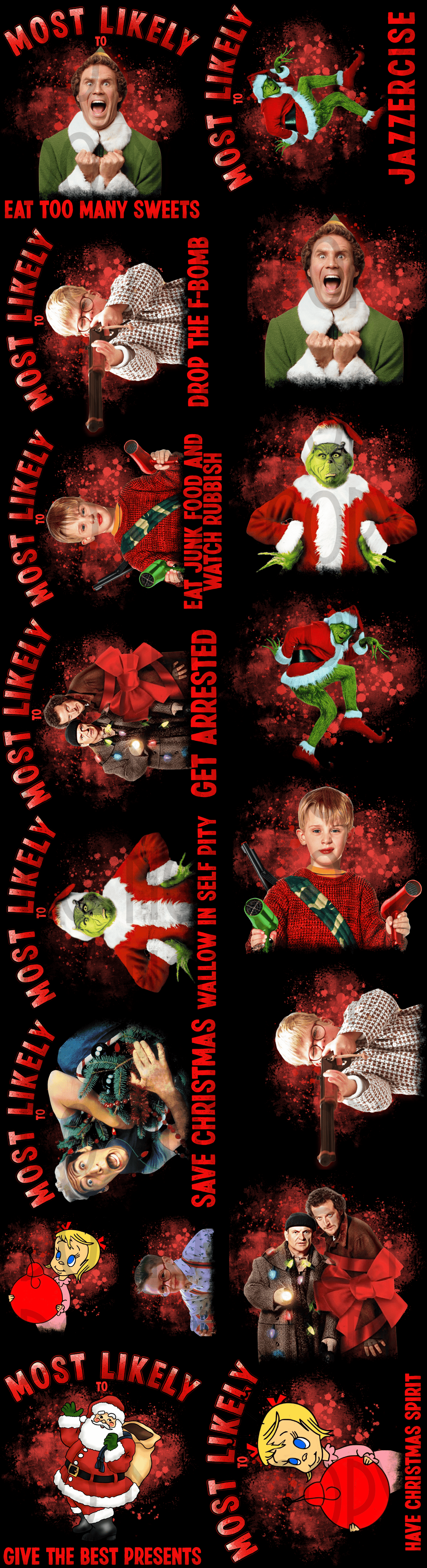 Most Likely to DTF Gang Sheet 84