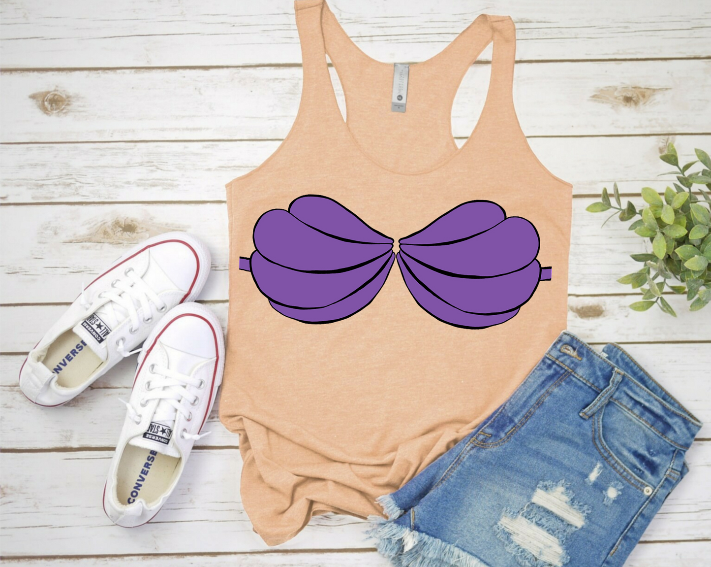 Mermaid Shell Bra DTF