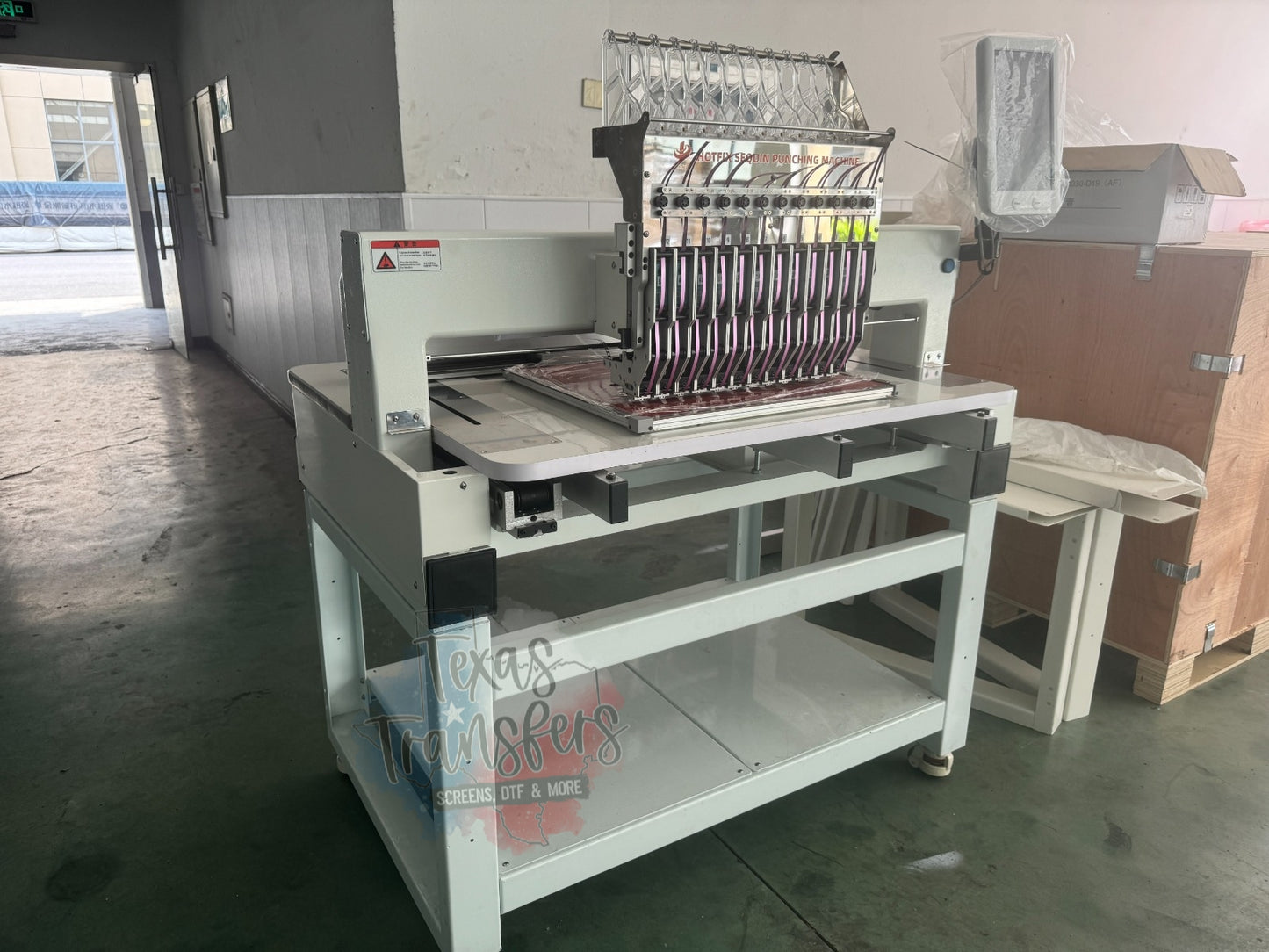 12 Head/Color Spangler Hot Fix Machine
