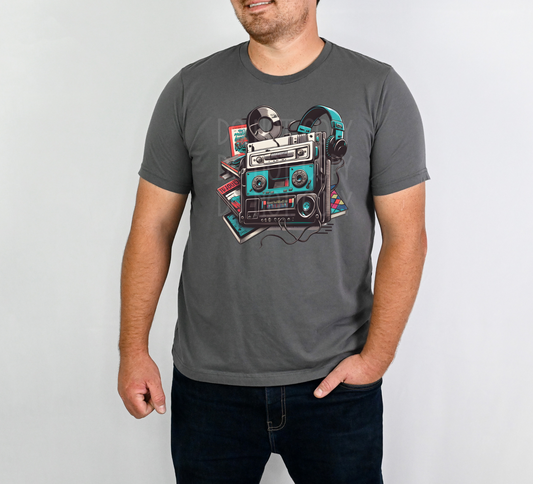 Retro Boom Box DTF