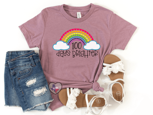 100 Days Brighter (Rainbow) DTF