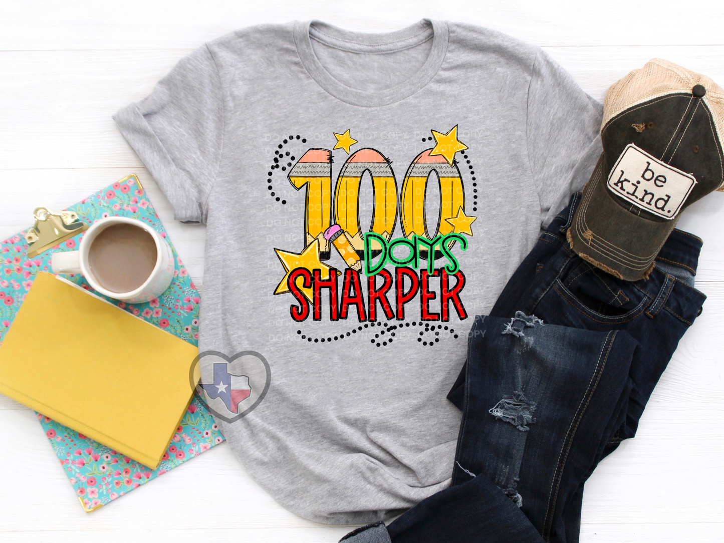 100 Days Sharper (Pencils) DTF