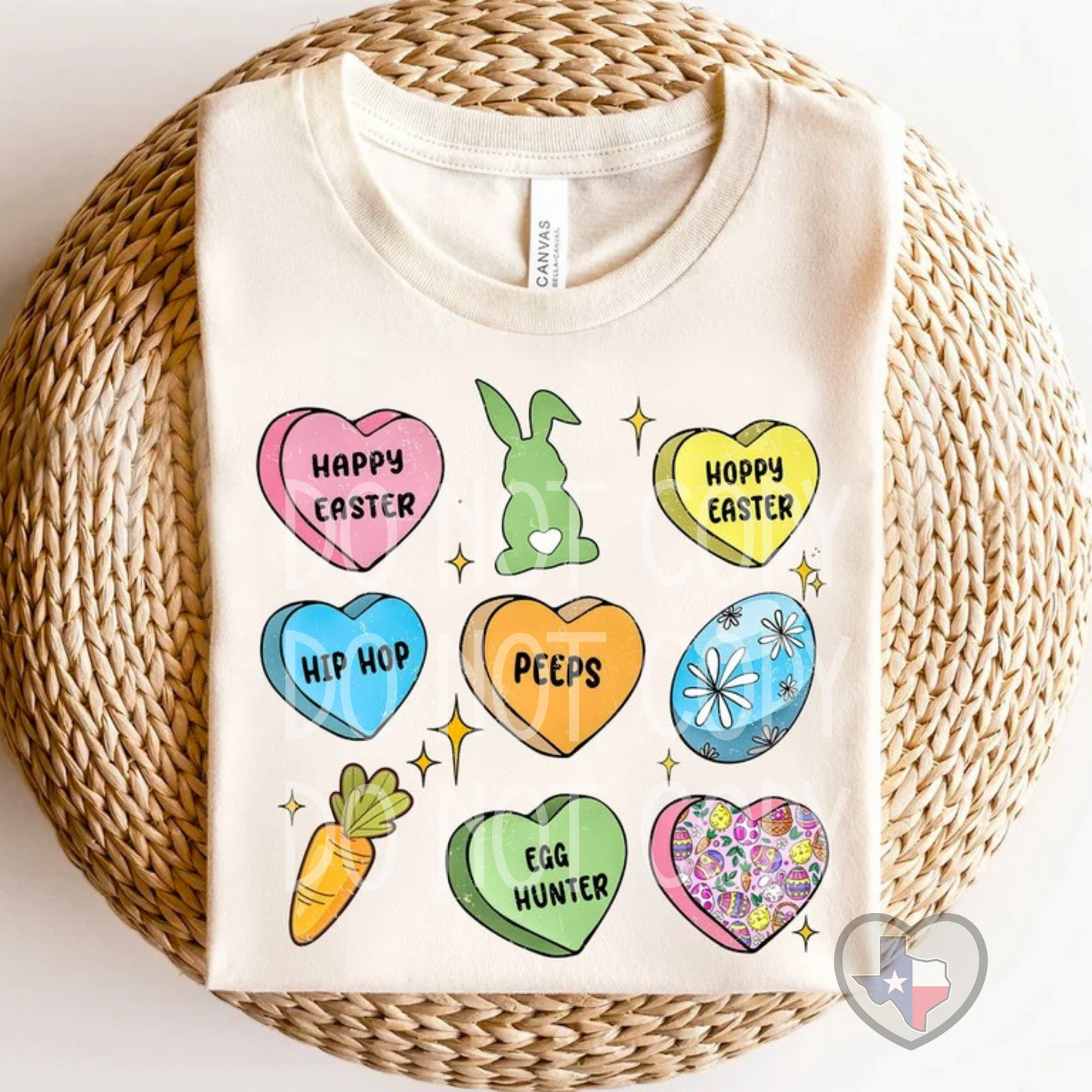 Easter Conversation Hearts DTF