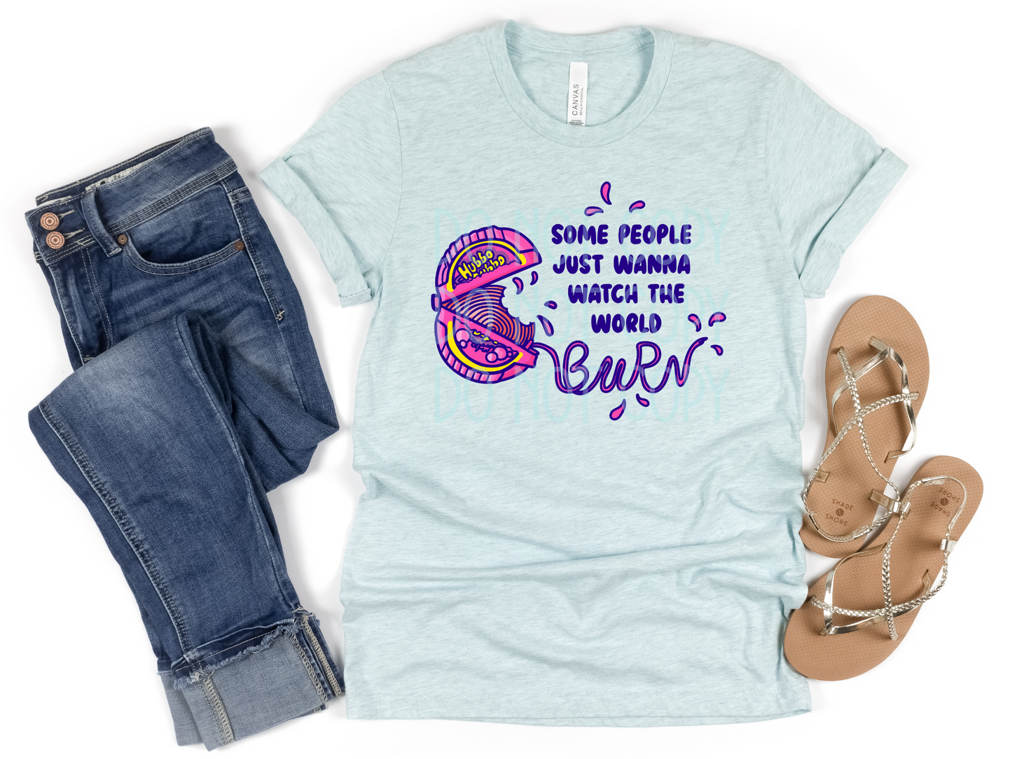 Watch the World Bun/Bubble Tape DTF