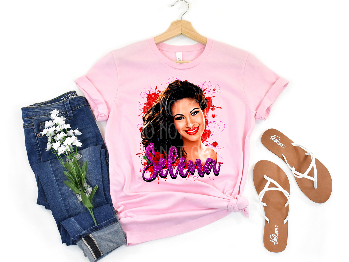 Selena Purple Glitter DTF