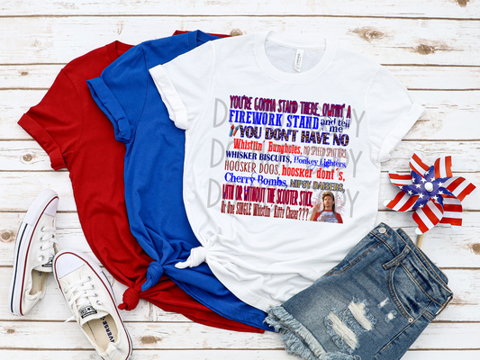 Joe Dirt Fireworks DTF