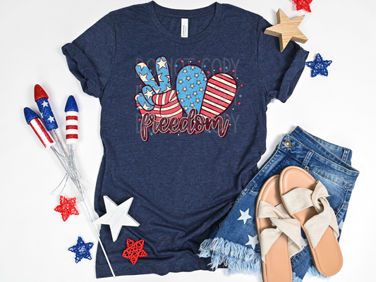 Peace Love Freedom DTF