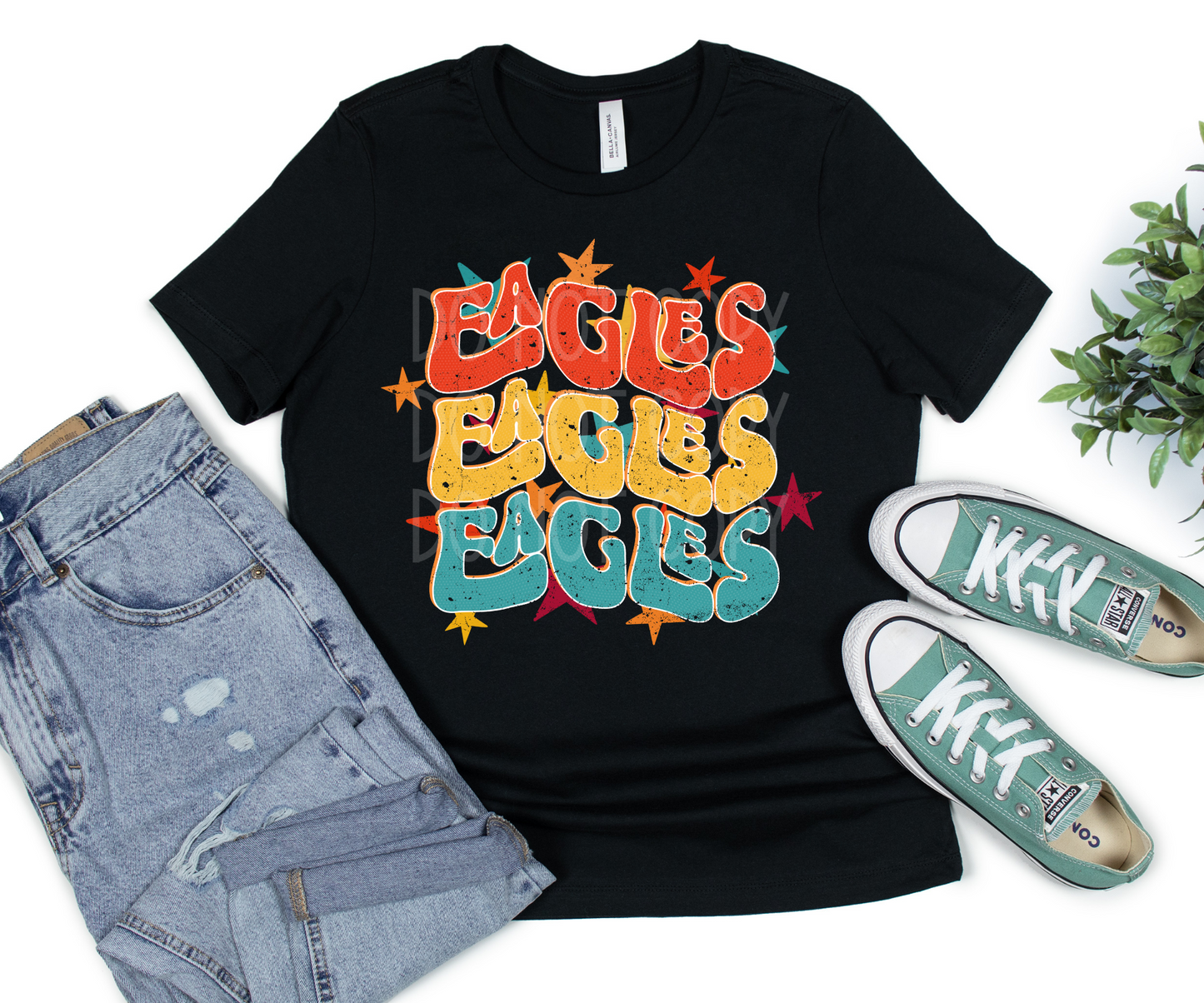 Eagles Retro Stars DTF
