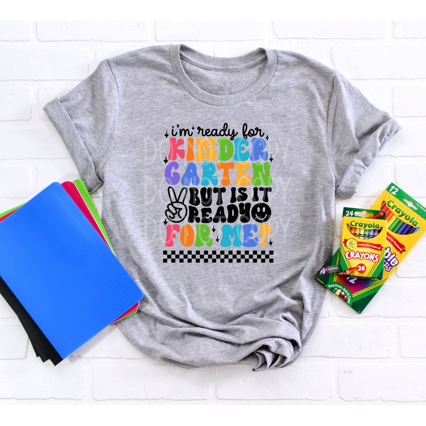 Ready for Kindergarten BLACK DTF