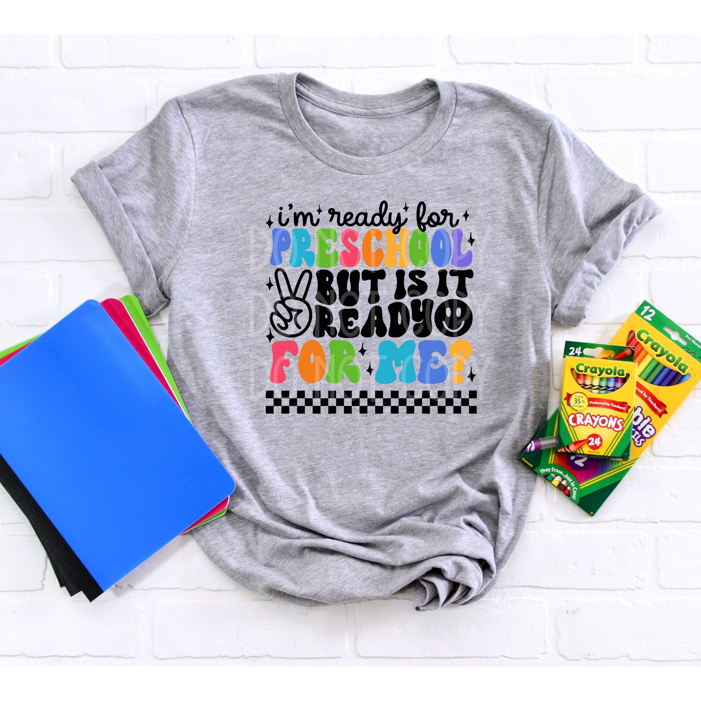 Ready for Preschool BLACK DTF