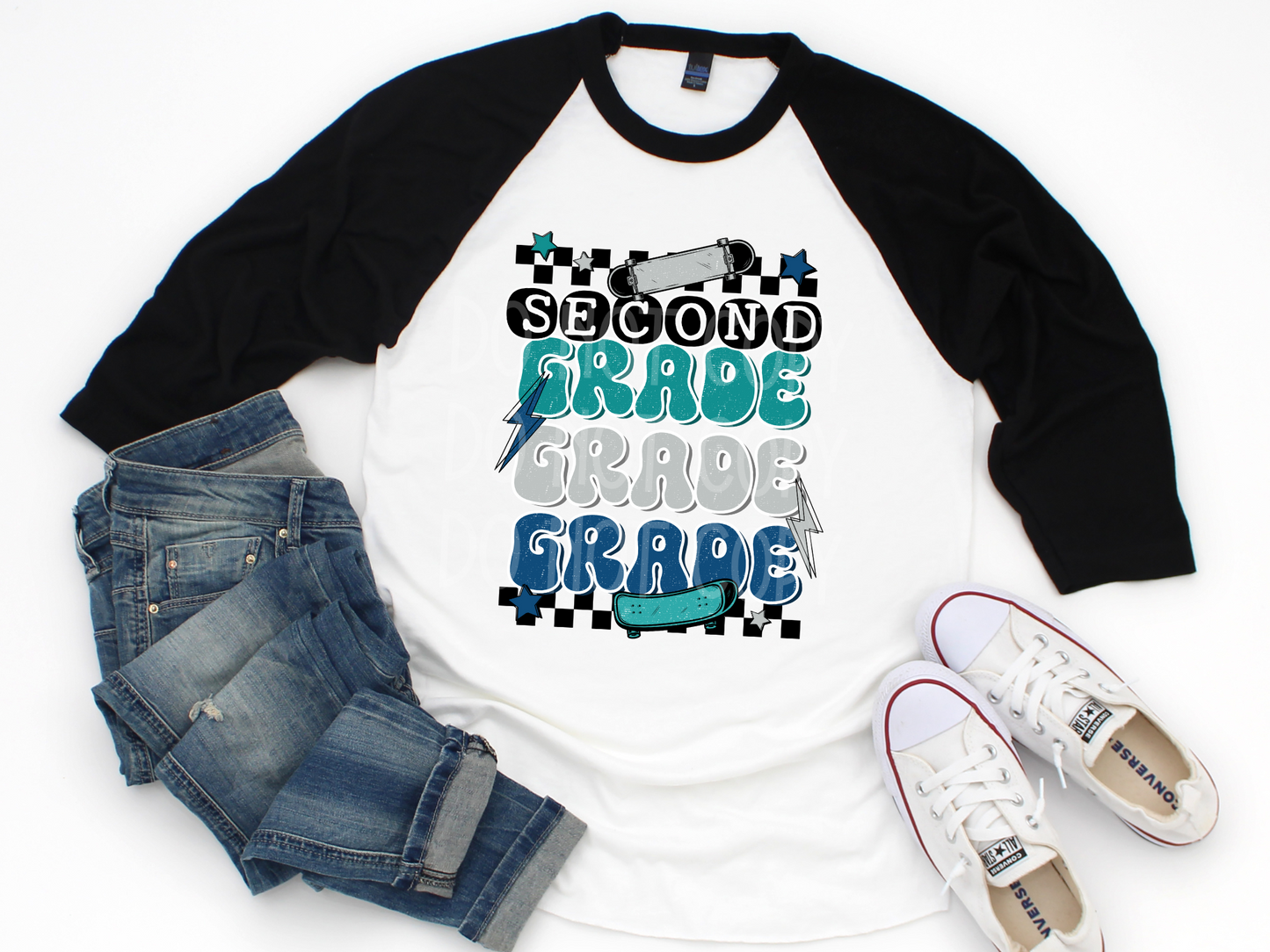 Second Grade Skateboard DTF