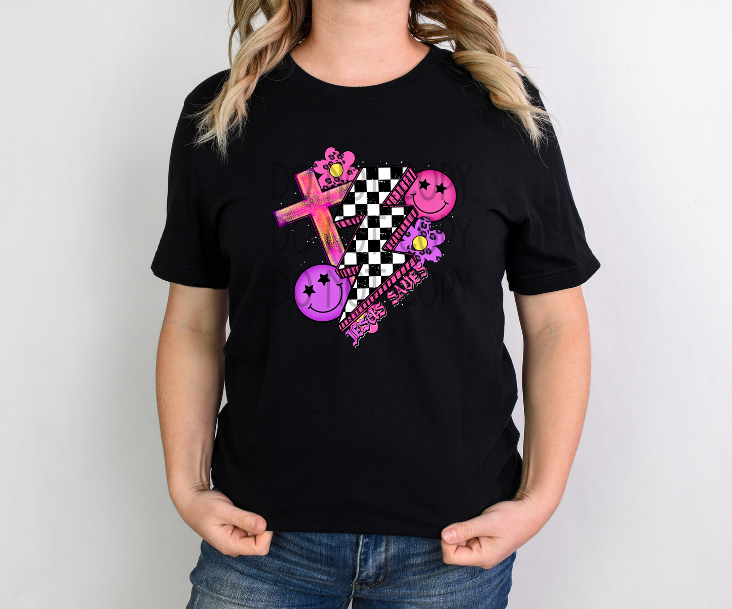 Jesus Saves Retro DTF