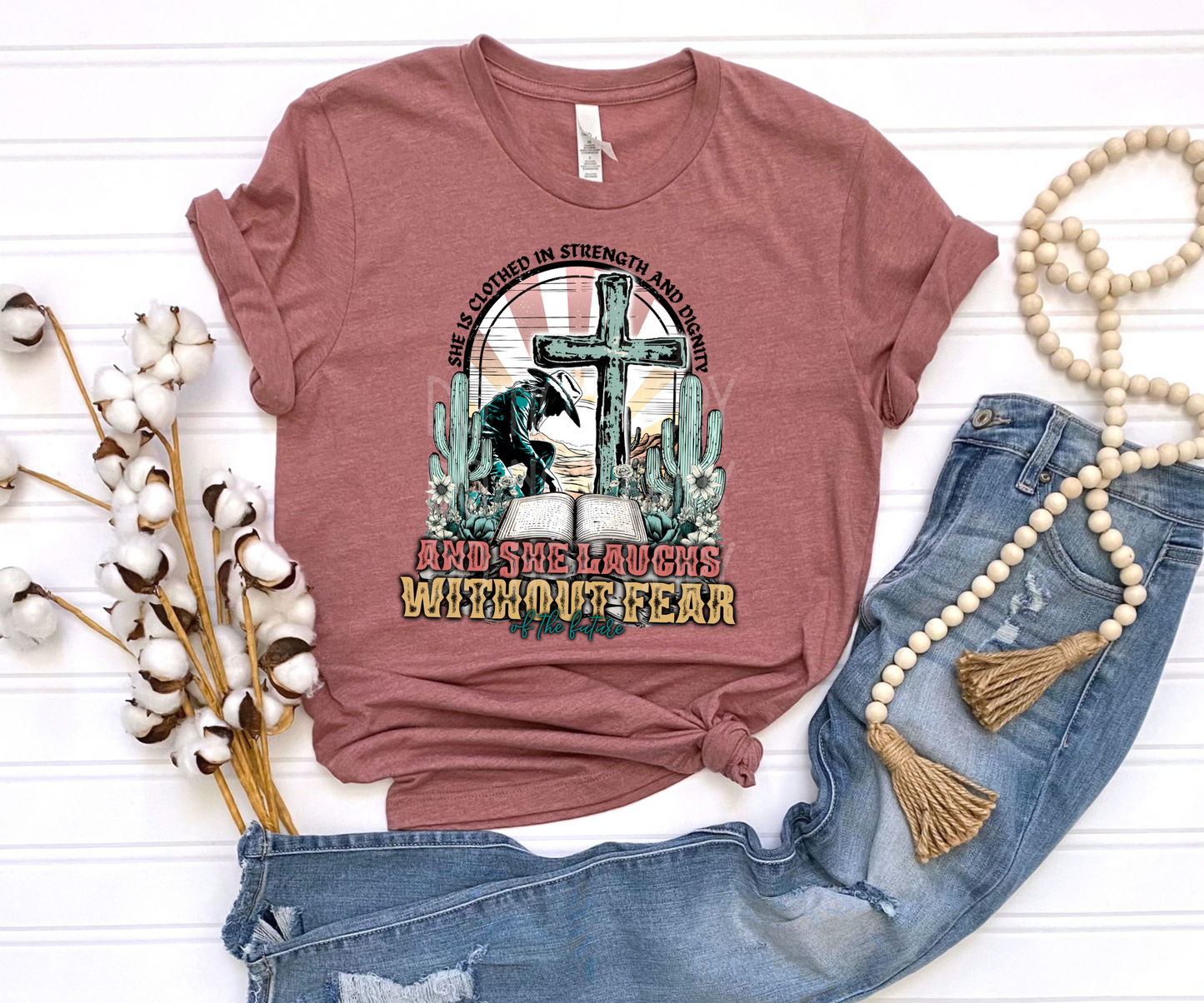 She is Clothed with Strength and Dignity DTF