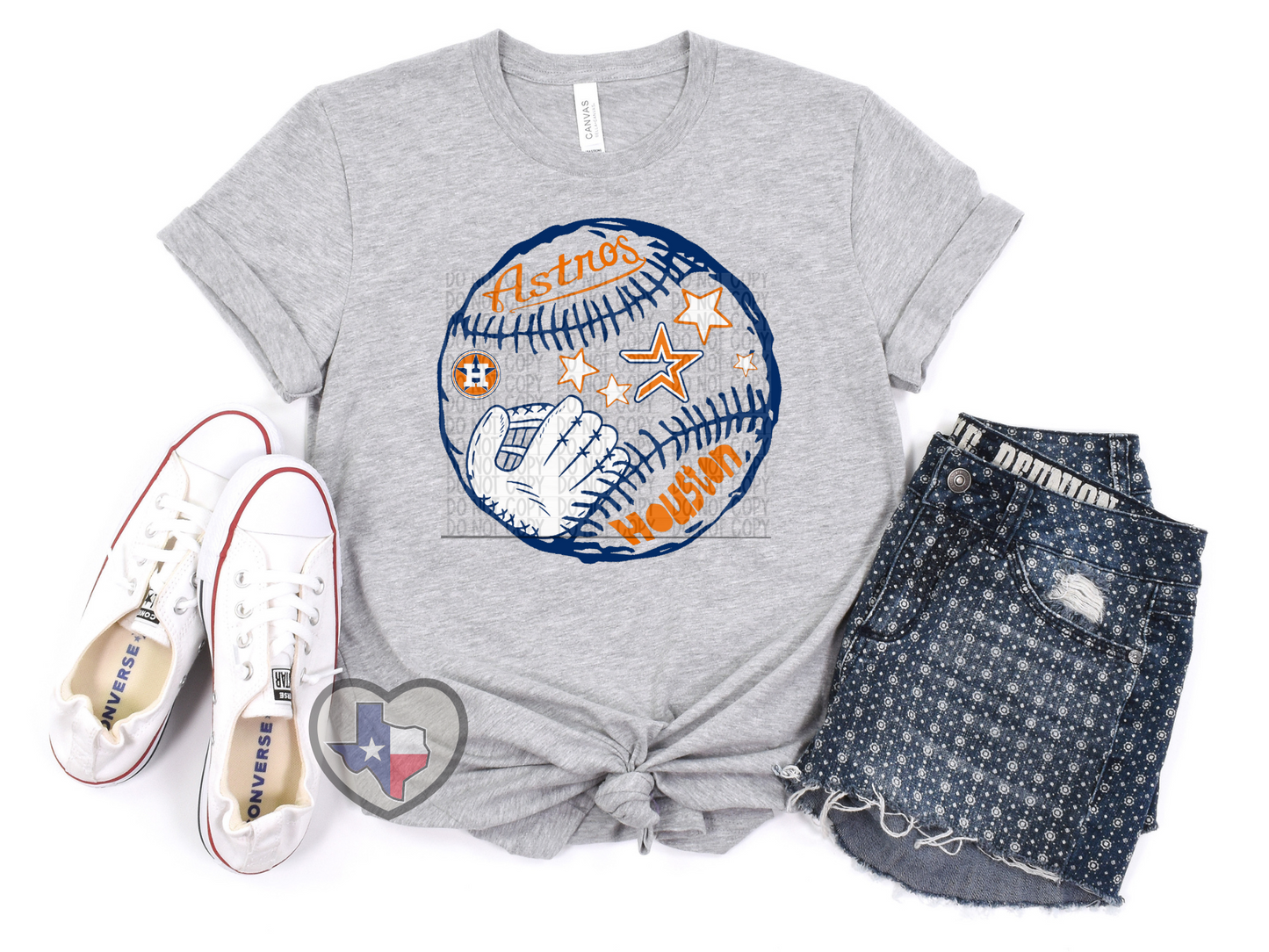 Houston Baseball Collage DTF