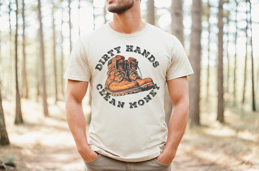 Dirty Hands Clean Money Boots DTF