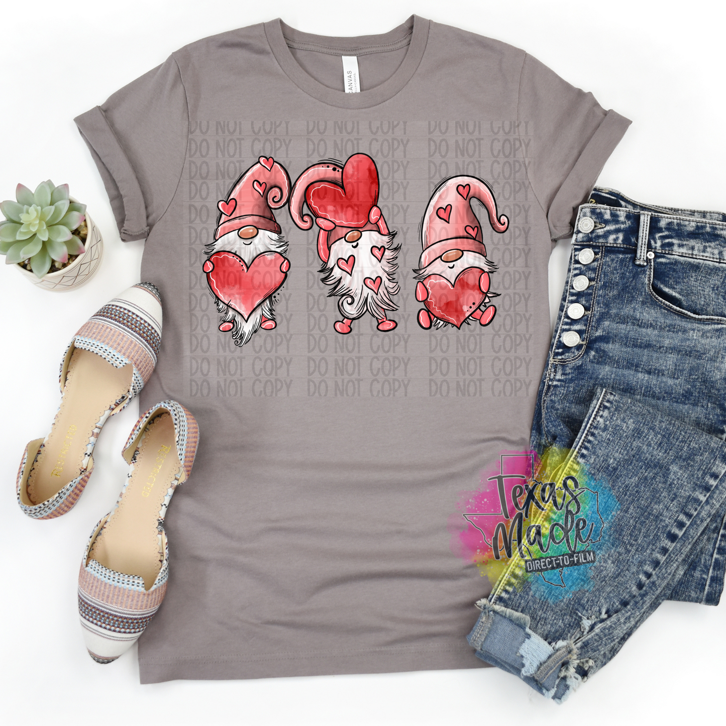 Valentines Day Gnomes DTF