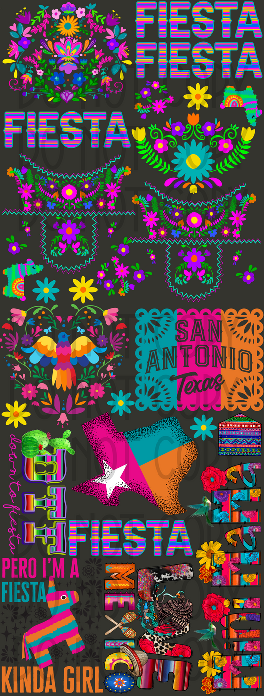 Fiesta San Antonio Gang Sheet 60"