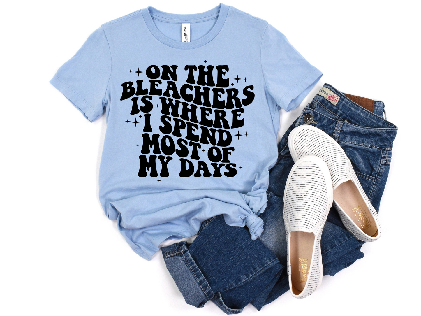 On The Bleachers Is Where I Spend Most Of My Days DTF