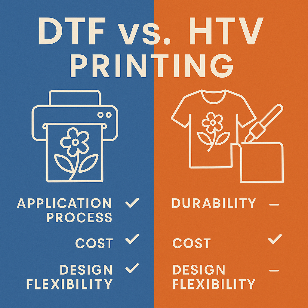 DTF vs. HTV Printing: Key Similarities and Differences Explained