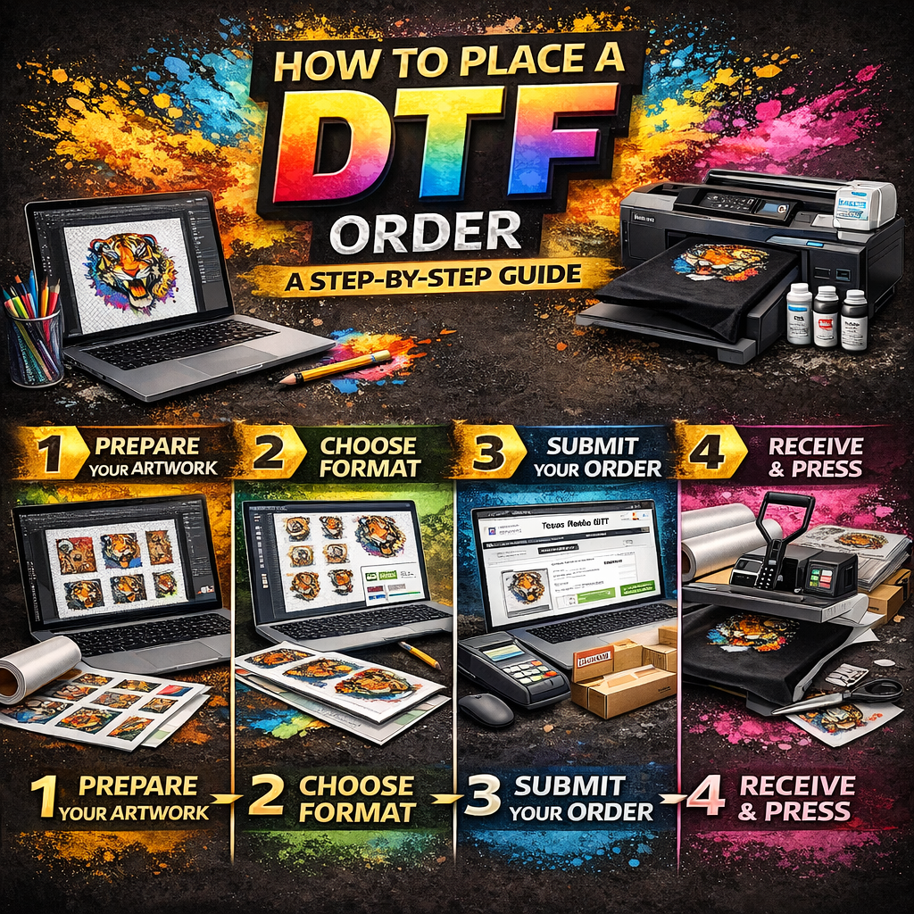 How to Place a DTF Order: A Step-by-Step Guide