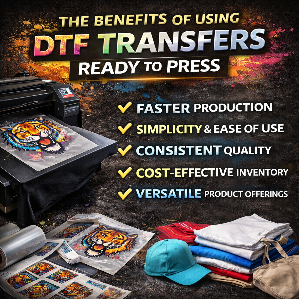 The Benefits of Using DTF Transfers Ready to Press
