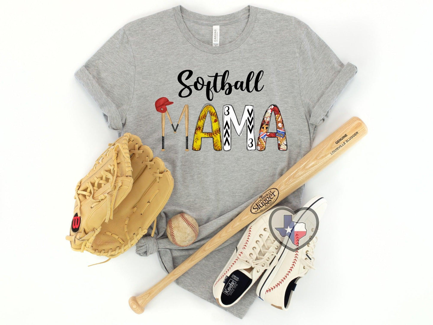 Softball Mama DTF - Texas Transfers and Designs