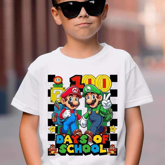 100 Days of School (Mario) DTF