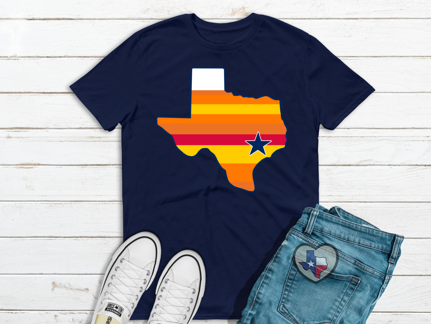 Texas Shape Retro Houston DTF