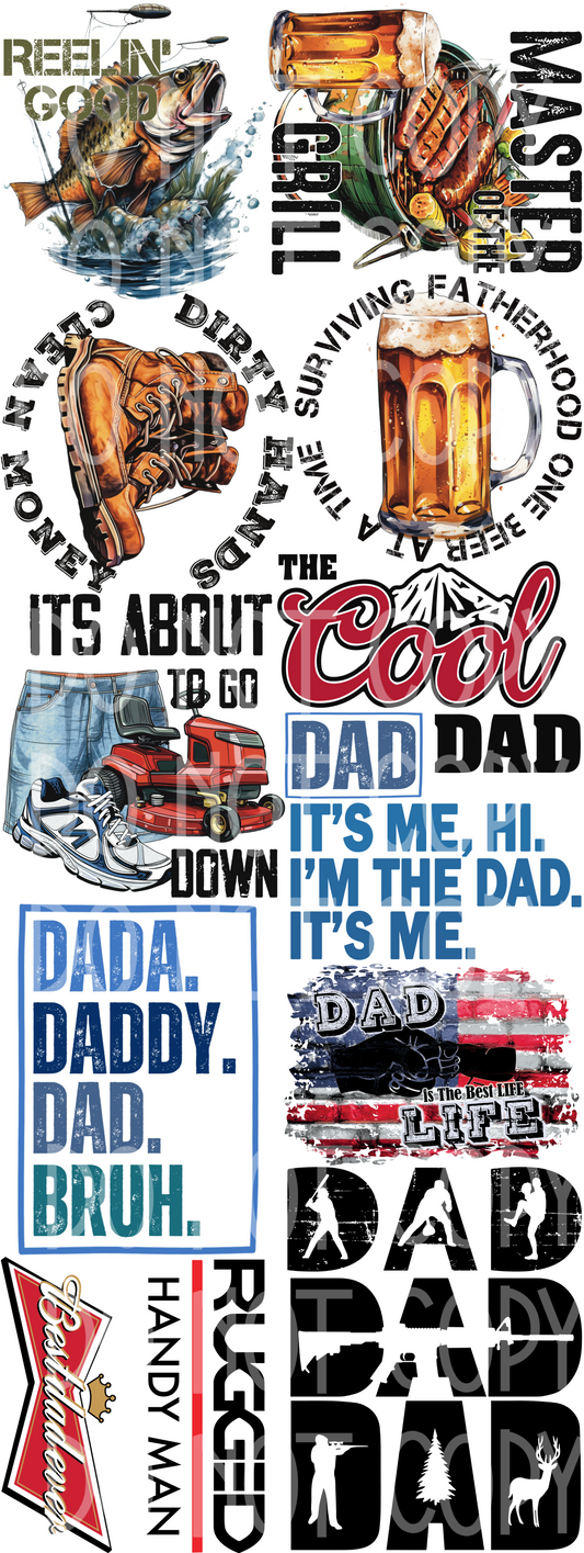 Dad/Father's Day Gang Sheet 60"