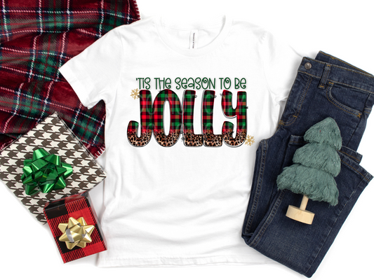 Tis the Season to be Jolly (Plaid) DTF