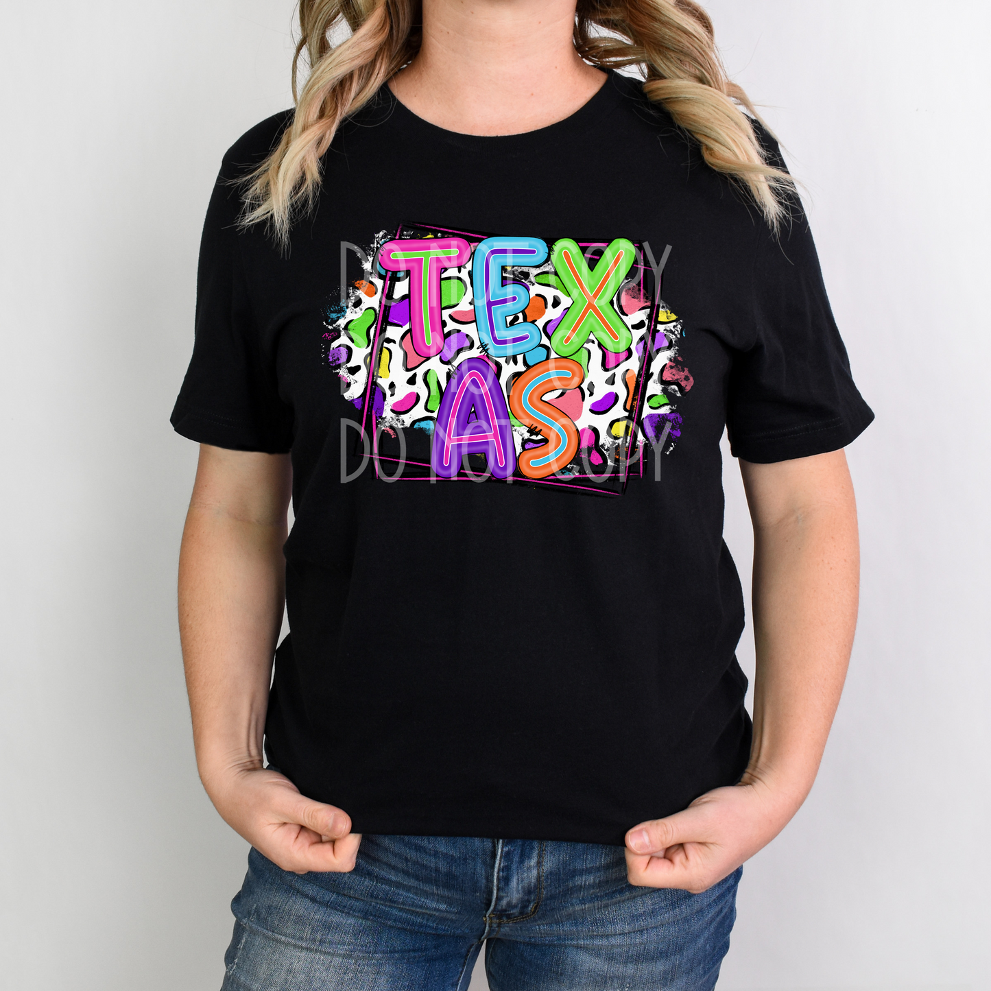 Neon Texas Leopard DTF