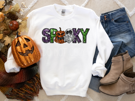 Spooky Sequin DTF