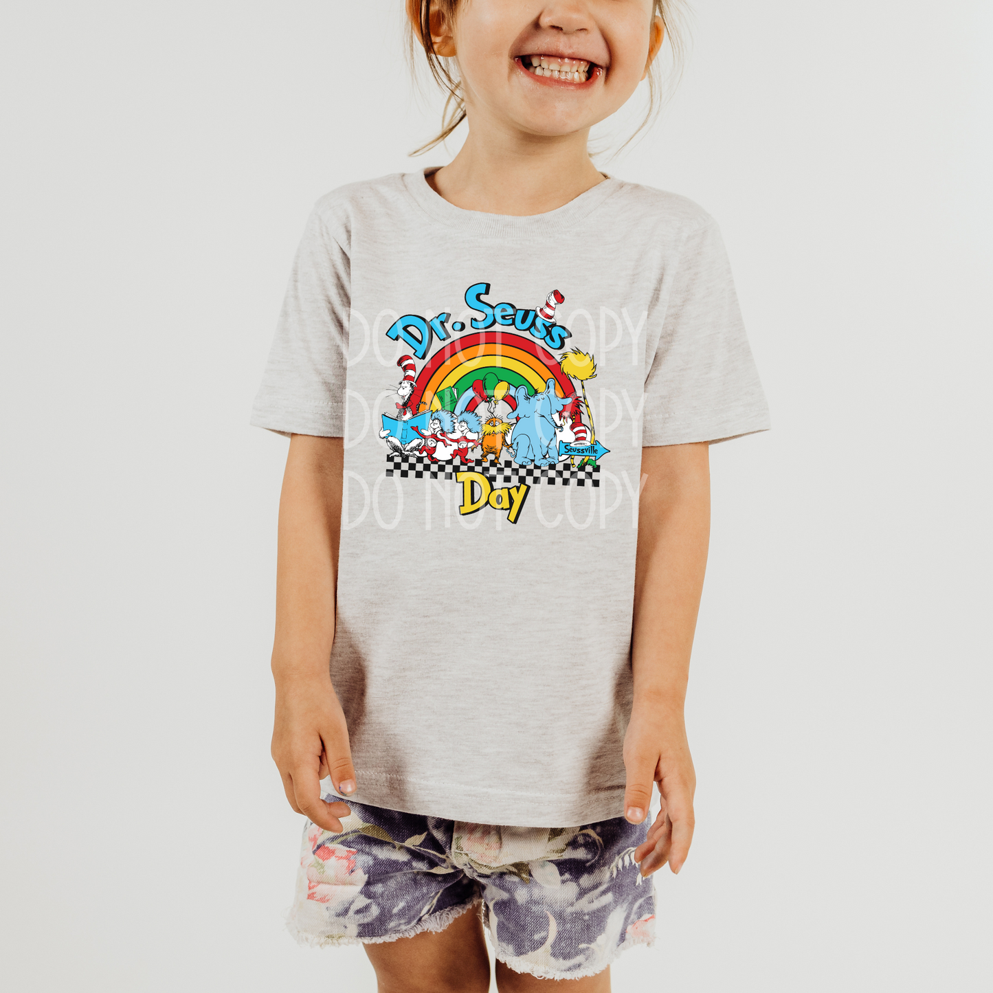 Dr. Seuss Day Rainbow DTF