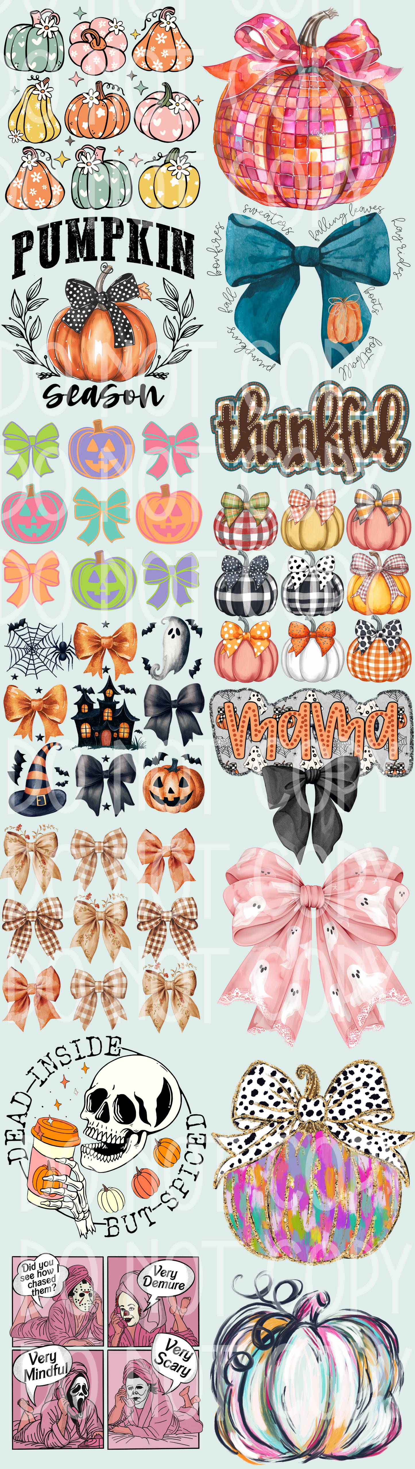 NEW* Fall Coquette/Trendy Gang Sheet 80"