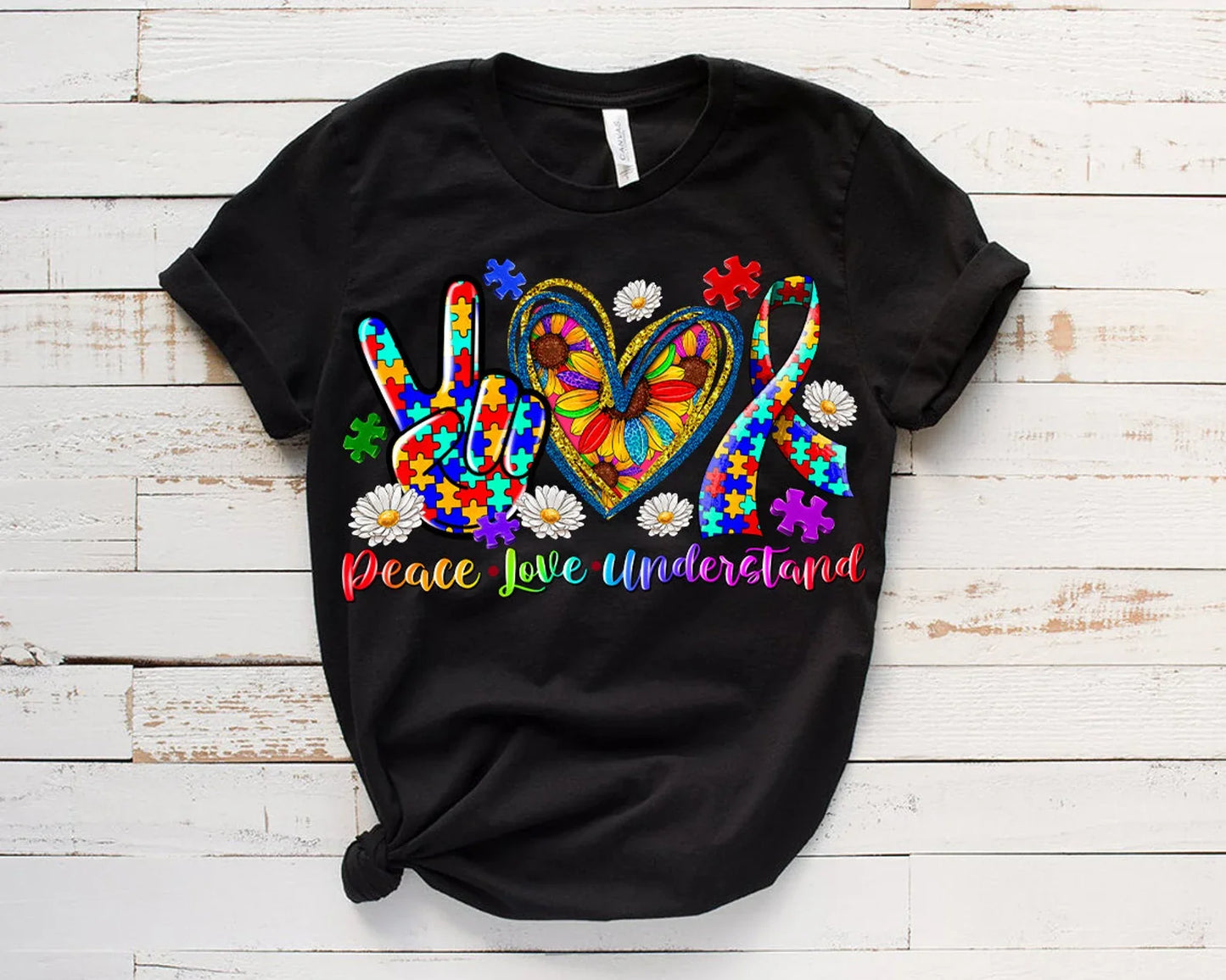 Peace Love Understand (Autism) DTF