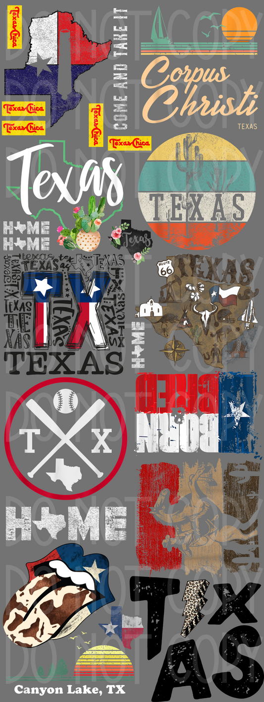 Texas Gang Sheet 60"