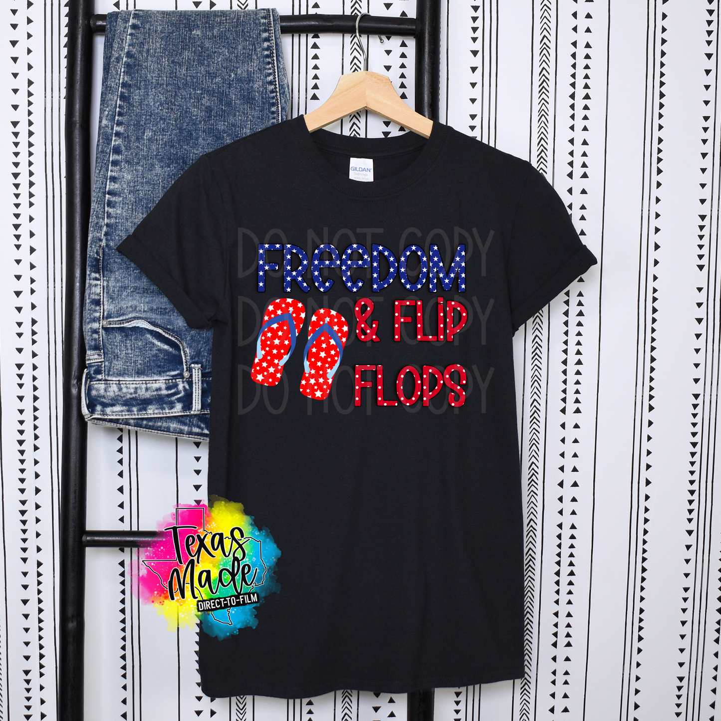 Freedom & Flip Flops DTF